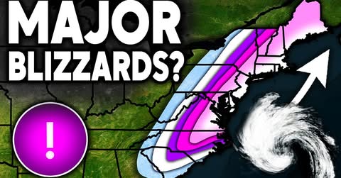 Models Show Major East Coast Snowstorms... Brutal Cold For January