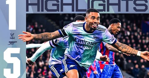 BIG WIN! | HIGHLIGHTS | Crystal Palace vs Arsenal (1-5) | Jesus x2, Havertz, Martinelli, Rice | PL