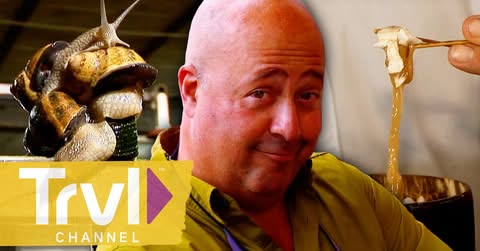 Andrew’s SLIMIEST Meals | Bizarre Foods with Andrew Zimmern | Travel Channel